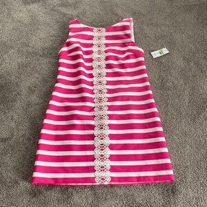 J. Howard Pink Striped Shift Dress SIZE 14